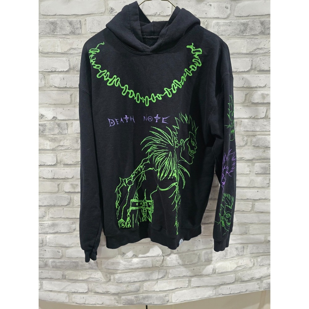 Death‎ Note Anime Hoodie Medium Broken Promises Sweatshirt Adult Swim Manga Ryuk